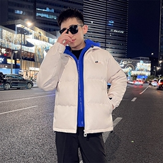 精神小伙男士连帽皮棉衣加厚冬季棉服潮流棉袄男A266-P02-P100，男装棉衣，电商A266