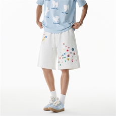 抖音品质夏季新款宽松休闲卡通印花短裤B315-K25518-特p30控58，男装牛仔裤，电商B315