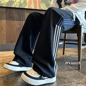 XZ616 秋季新款异色织带撞色拼接破缝休闲长裤 TY1089 特P40控78图片