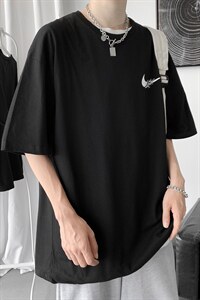 港风短袖t恤宽松ins潮流百搭2024年新款情侣装夏A161-2-T0883-P20图片