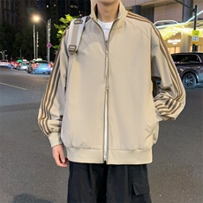 美式反光条拼接立领夹克户外休闲男女秋冬运动休闲外套HH1050P68，男装夹克，星座1013-5