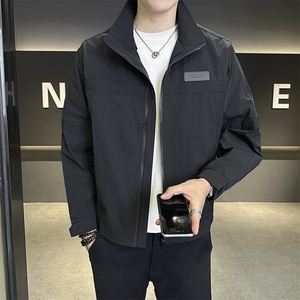1811 P105 2025春款男士立领拼接夹克外套有现货图片