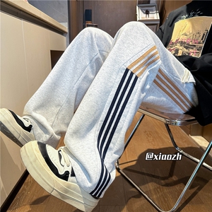 XZ616 秋季新款异色织带撞色拼接破缝休闲长裤 TY1089 特P40控78图片