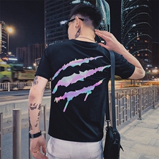 312A-T059-P38新款社会小伙短袖T恤修身潮流男士半袖体恤A，男装T恤，星座312A-5