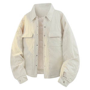 90%美式短款羽绒服男款冬季加厚保暖90白鸭绒防寒服外套Y008-P205图片