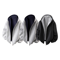 抖音得物高品质二开25秋冬美式重磅宽松结构双面连帽卫衣外套W68，男装卫衣，电商A486