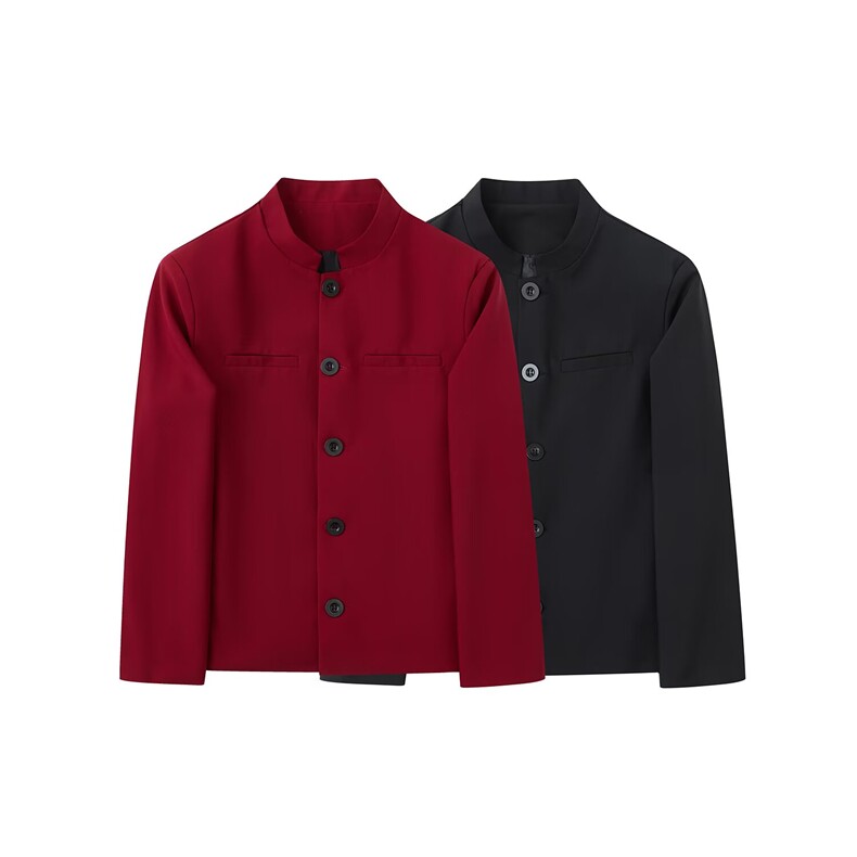 撩妹神衣西服男士韩版百搭中山装2025秋冬ins外套W6881-P56，男装西服，星座412-3