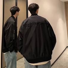 春季新品时尚绣花夹克高级感潮流宽松百搭夹克外套CYJK9250-P80，男装夹克，电商A128