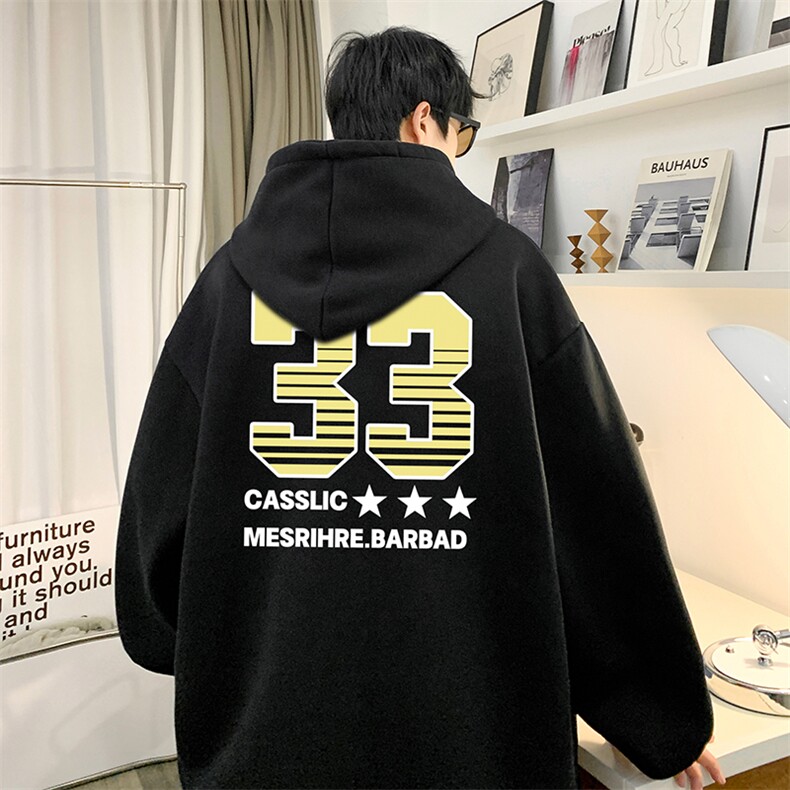 抖音得物供货可提供视频秋冬重磅美式宽松连帽卫衣DL1975,男装卫衣,电商A486