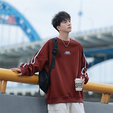 秋季现货套头宽松卫衣男圆领长袖打底衫DSA157B-W6492-特P38，男装T恤，电商A157B