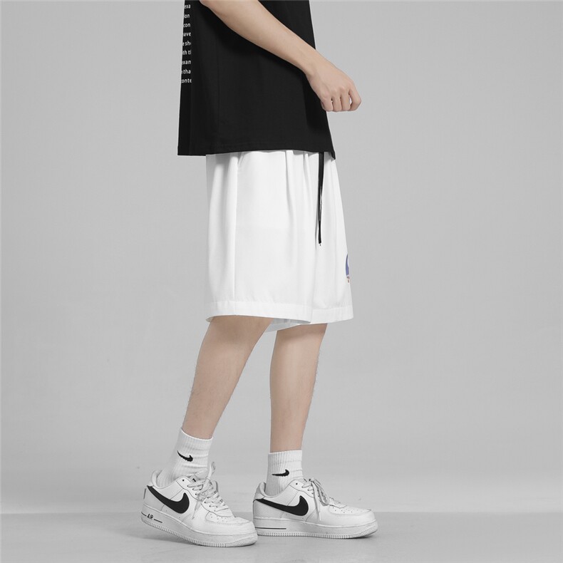 运动风2022短裤男夏季薄款潮牌五分冰丝休闲裤DK01-特批25,男装休闲裤,星座718-1