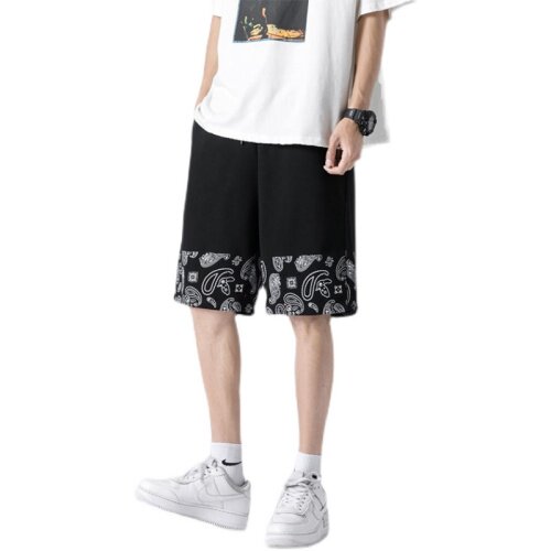 2025夏季短裤男潮流腰果花短裤男五分裤A210-K8515-P25控39,男装牛仔裤,星座210-3