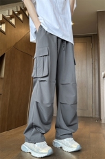 YK126特P32控65品质保障秋装冰丝垂坠感工装大口袋情侣休闲裤，男装工装外套，电商A249