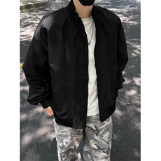 秋季美式飞行夹克外套男休闲宽松男装简约纯色棒球服JC444，男装夹克，星座1116A（原606A-3）