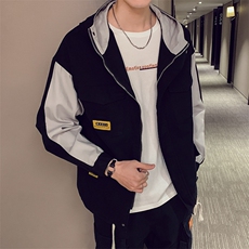 2021春季新款外套潮男工装夹克连帽风衣棒球服韩版潮DS324TP95，男装夹克，电商A102