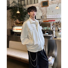 春夏星星夹克外套飞行员上衣星星夹克外套立领隐藏口袋外套P70，男装夹克，电商B319