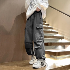 美式机能风工装冲锋裤2024春季新款潮牌休闲长裤男K7601-P42，男装休闲裤，星座512-3