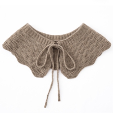 2025年秋季新款百搭女士提花系绳小披肩，披肩，戎咖羊绒