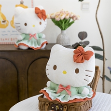 壮壮熊网供 田园凯特猫安抚玩具女生男生生日礼物可爱甜美玩具