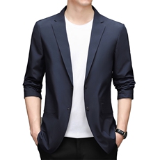 男装西服外套2023春秋季新款爸爸装上衣中青年男士休闲纯色外套，男装西服，电商B212（原钱塘6029）