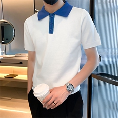 polo衫男士韩版潮流翻领t恤男短袖痞帅纯色百搭针织衫上衣M817，男装针织衫/毛衣，星座1116A-2（原606A-1）