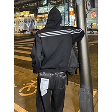 W167-P52慵懒潮流美式三杆卫衣新款ins时尚简约原宿日系流行，男装卫衣，电商B323A