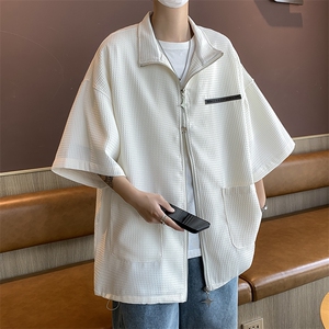 夏季新款潮牌ins休闲宽松衬衣慵懒百搭潮流衬衫男 现货W8172-P33图片