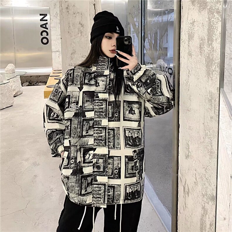 复古潮流棒球服外套男女春秋新款春季宽松设计感夹克,男装夹克,星座1013