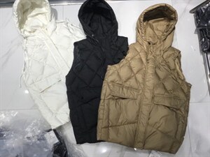 中长款羽绒马甲图片