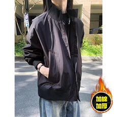 棉衣5W件现货冬季美拉德立领飞行夹克廓形高街棒球服加棉加厚外套，男装夹克，电商A486