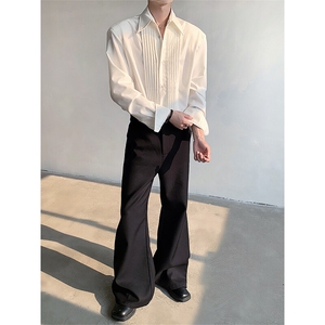 现货！25春夏男士复古宫廷风褶皱衬衫CS85-P88图片