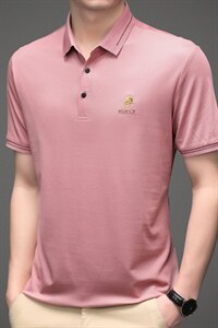 2023夏季新款短袖T恤商务休闲宽松百搭中年男士简约时尚上衣体恤图片