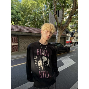 欧美男头印花长袖T恤衫 D328-CX7705-P29图片