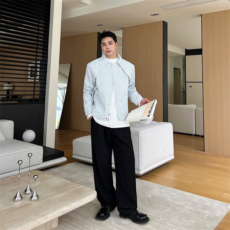 秋季新款领片延伸飞行员夹克男士棒球服A345-283-P130,男装夹克,电商A345