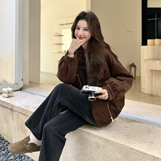 现货新款2B162-2159-P485-K669新G标90白鸭绒派克服，女装派克服，韩然一族