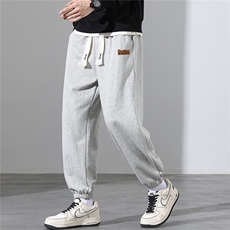 休闲裤男束脚长裤子男九分裤男运动裤男A068-WZNK135-TP25加绒35，女装休闲裤，电商A068