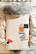MM48121-P130冬季大毛领衣男士大码加厚袄男服砖墙，男装棉衣，电商A040A