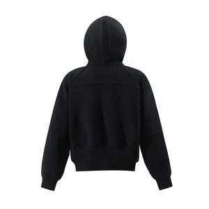 抖音得物二开 美式重磅宽松结构拉链设计防风高领连帽卫衣外套W76图片