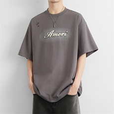 2025美潮高定印花宽松短袖T恤半袖衣服BG3009P70，男装T恤，星座914