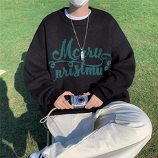 男秋冬季新款潮韩版百搭情侣毛衣针织衫提花刺绣外套M6003P50，男装针织衫/毛衣，星座1116-2
