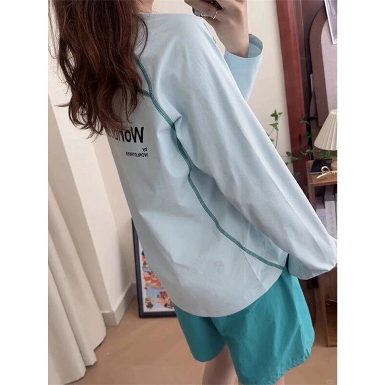 现货原版对色高品质罗口领子速干防嗮骑行早秋运动T恤A698-P35，女装T恤，星座1505