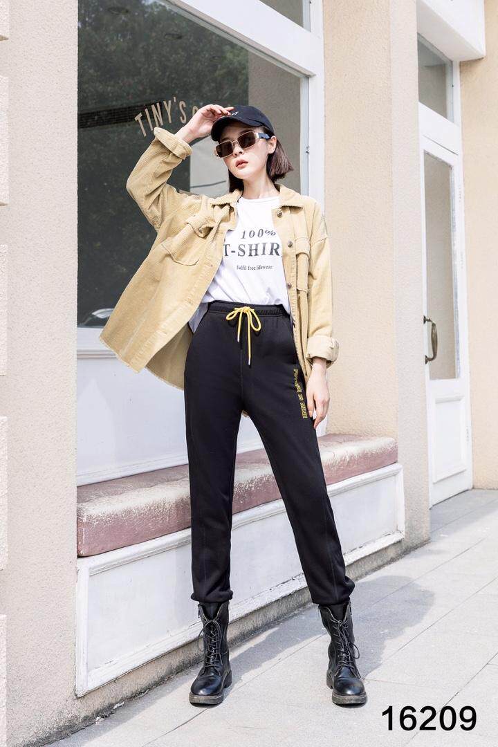 ▲??：16209 极简主义经典单品 时尚卫裤，松紧腰，女装休闲裤，都市米兰