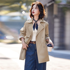 巨好看的中长款2025年春秋新款今年流行收腰显瘦气质外套，女装短外套，玛其路