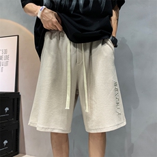 新款休闲潮流短裤男港风美式夏季薄款沙滩裤宽松裤五分裤DK17P30，男装休闲裤，电商A086