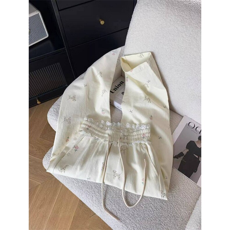 AK2384-p50美式小狗2026春季新款蕾丝拼接垂感显瘦直筒休闲裤子,女装休闲裤,星座617A-2
