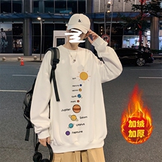 WY21-P28圆领卫衣男士潮牌上衣男长袖T恤男长袖t恤男加绒P36，男装卫衣，电商B367