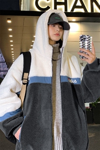 2024冬上新中性加绒加厚棉衣羊羔绒连帽外套男女 986-P110控价158图片
