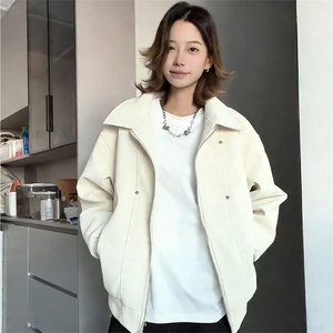 [网图]美式翻领皮衣男春季宽松夹克休闲外套 C61310-TP55不图片