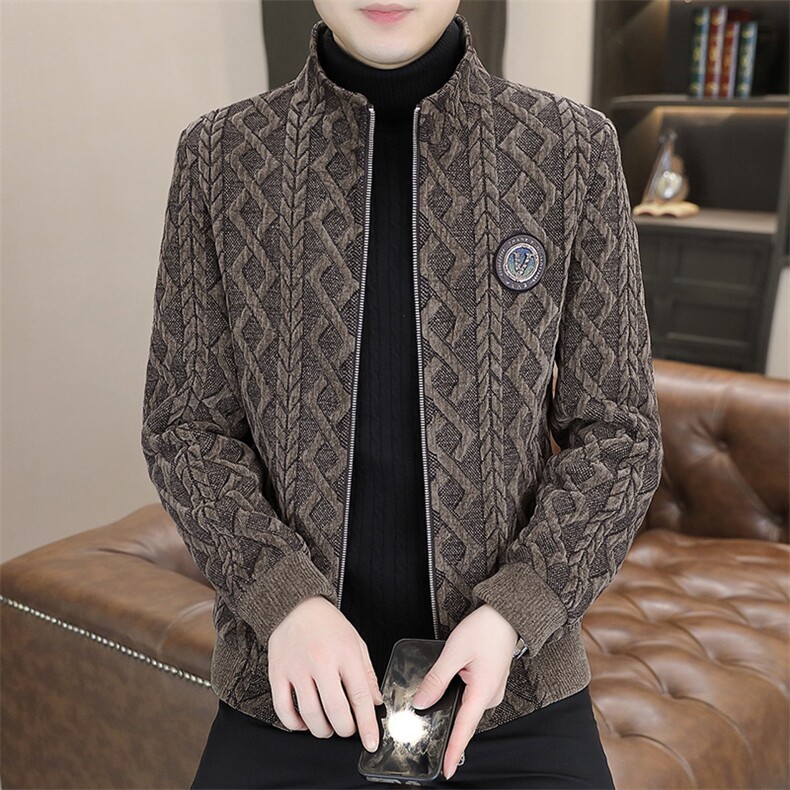 新品秋冬休闲加棉夹克百搭男装上衣23001-P145,男装夹克,星座613B