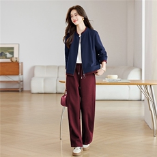 藏青+安哥拉红裤